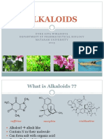 Alkaloids: Dyke Gitawirasisya Department of Pharmaceutical Biology Mataramuniversity 2 0 1 5