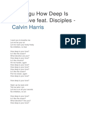 How Deep Is Your Love (canción de Calvin Harris y Disciples