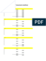 Contabilidad. Plantilla Inventario Analítico