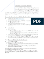 Procedure Online Degree Attestaion PDF