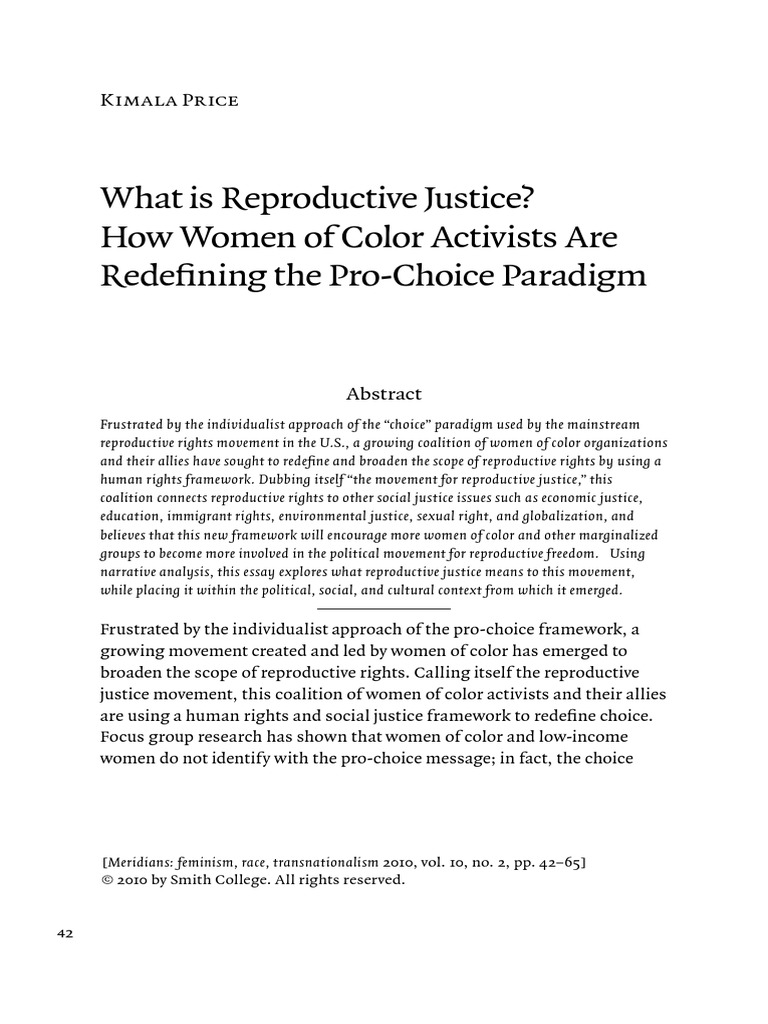 What Is Reproductive Justice? How Women of Color Activists Are ...