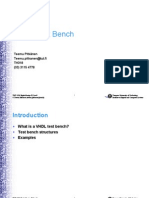 VHDL Test Bench: Teemu Pitkänen Teemu - Pitkanen@tut - Fi TH318 (03) 3115 4778