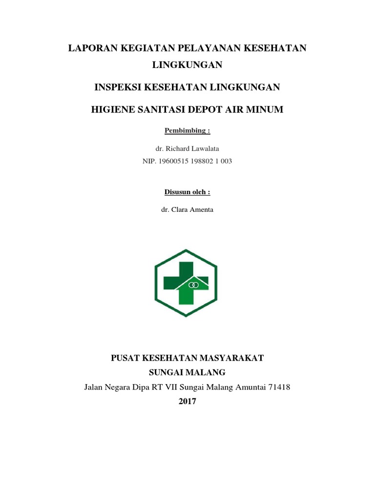 Laporan Kegiatan Kesehatan Lingkungan