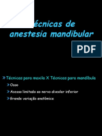 Técnicas de anestesia mandibular