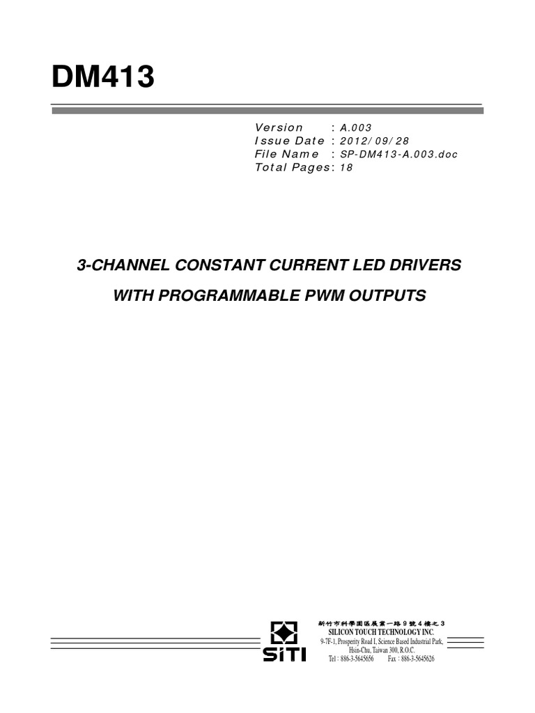SP DM413 A.003 | PDF | Electronic Engineering | Electrical Engineering