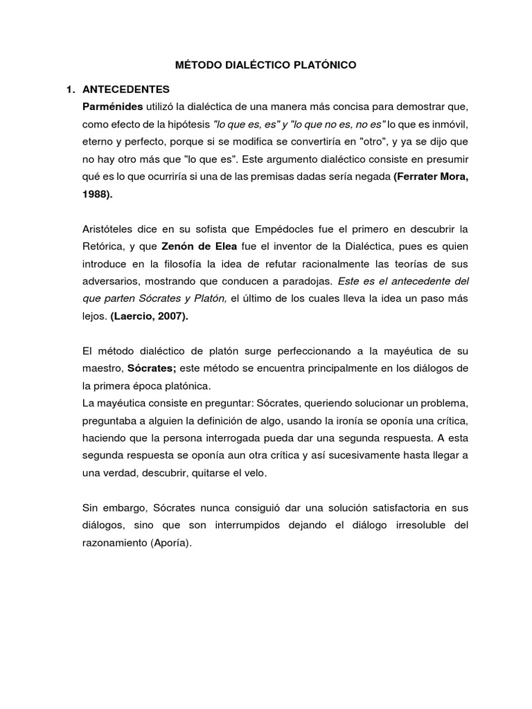 Método Dialectico Pdf – Características de la dialéctica en la ...