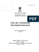 Fuel Cell Technology For Indian Railways: HKKJR LJDKJ Jsy Ea Ky