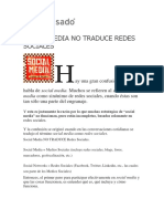 Social Media No Se Traduce en Redes Sociales PDF