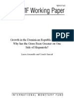 Growth in The Dominican Republic and Haiti: Why Has The Grass Been Greener On One Side of Hispaniola?