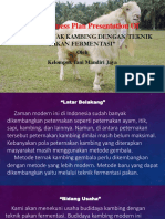 Usaha Ternak Kambing Dengan Teknik Pakan Fermentasi