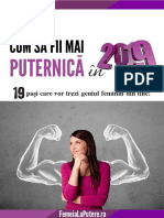 Cum Sa Fii o Femeie Mai Puternica in 2019. Cei 19 Pasi Care Vor Trezi Geniul Feminin Din Tine PDF