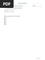 Quiz Apcspracticemultiplechoicetest2016