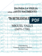 Kalenda "IN BETHLEHEM JUDAE" (MIGUEL VALLS). Fernando Abaunza