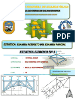 Estatica ..Examen Resuetlo Unh Civil-Lircay Ejercico Nº1