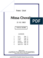 Missa Choralis: Franz Liszt