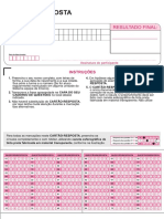 Modelo Cartão Resposta PDF