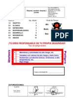 Etiquetado, candado, despeje y prueba de equipos