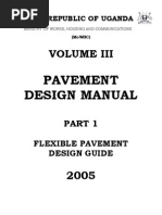 Flexible Pavement Design Manual, Part I First Part