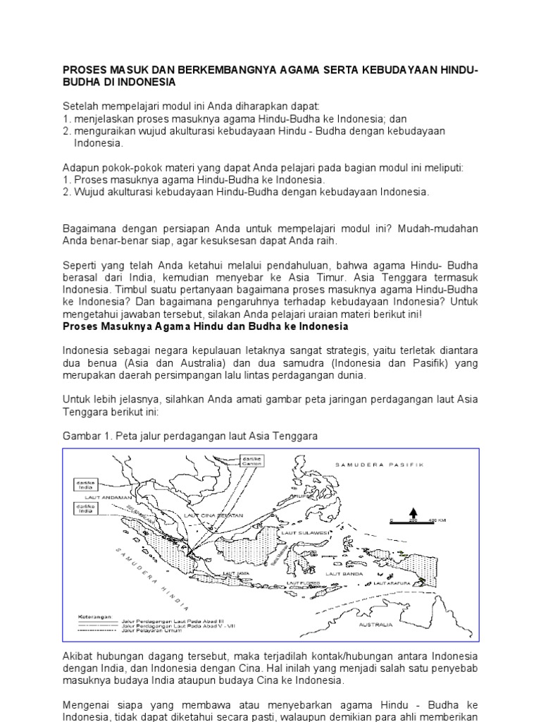 Proses Masuk Dan Berkembangnya Agama Serta Kebudayaan Hindu