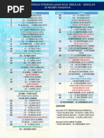 Jadual Minggu Persekolahan Negeri Sarawak 2019