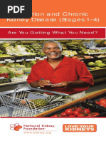 Nutrition and Chronic Kidney Disease (Stages 1-4) : Are You Getting What You Need?