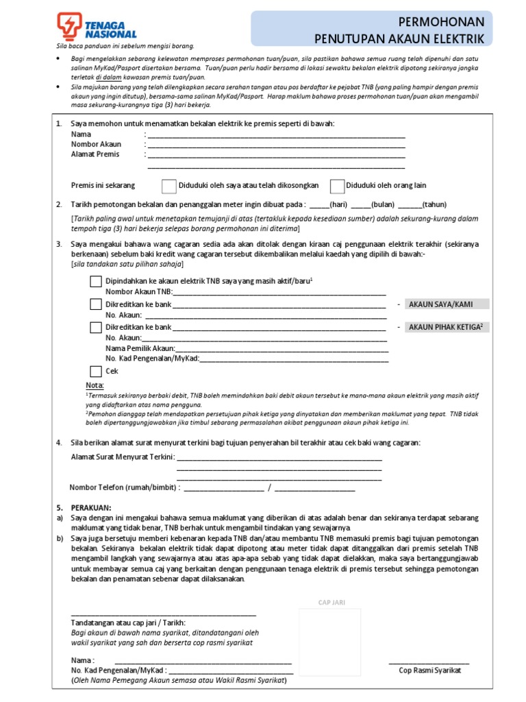 2017 Borang Tutup Akaun Psi Csma 750 51 Ver3 Pdf