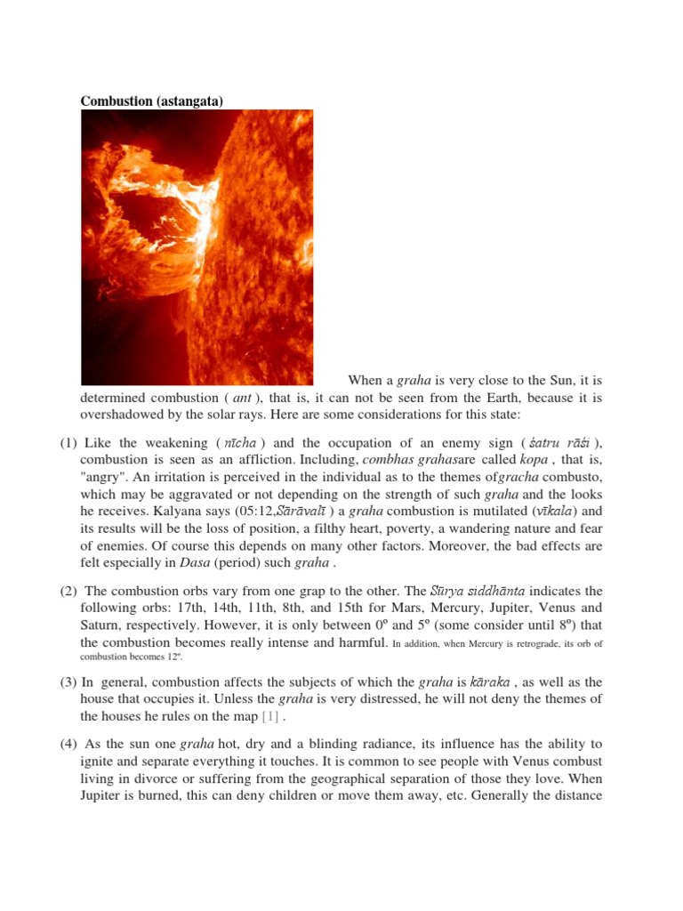 Combustion PDF Mercury Astronomy