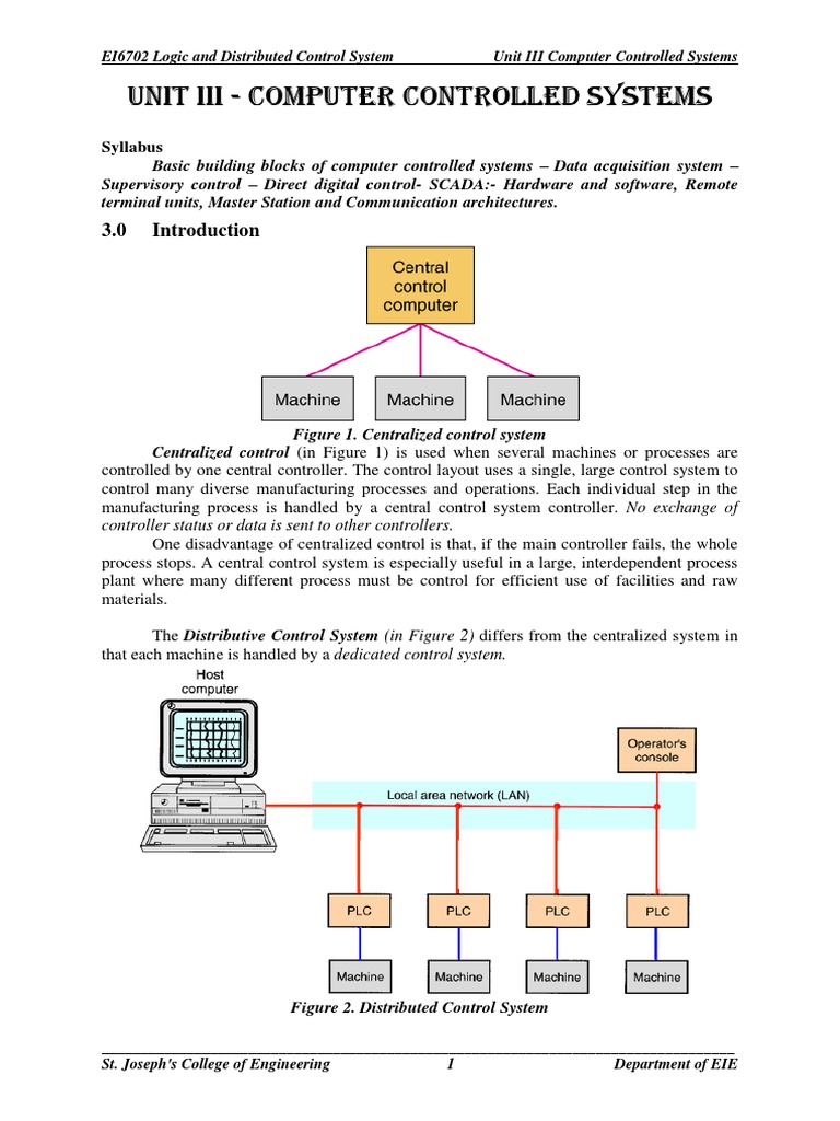 Computer Controlled Systems Overview | PDF | Data Acquisition | Analog ...