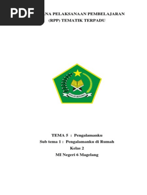 Rpp Kelas 2 Tema 5 Sub Tema 1