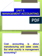 Unit 5 - Management Accounting