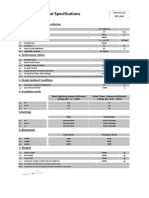 Technical Specifications: 1. Technical Data of The Transformer