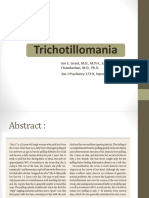 Trichotillomania: Jon E. Grant, M.D., M.P.H., Samuel R. Chamberlain, M.D., Ph.D. Am J Psychiatry 173:9, September 2016