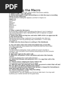 Recording The Macro: Figure 2-2