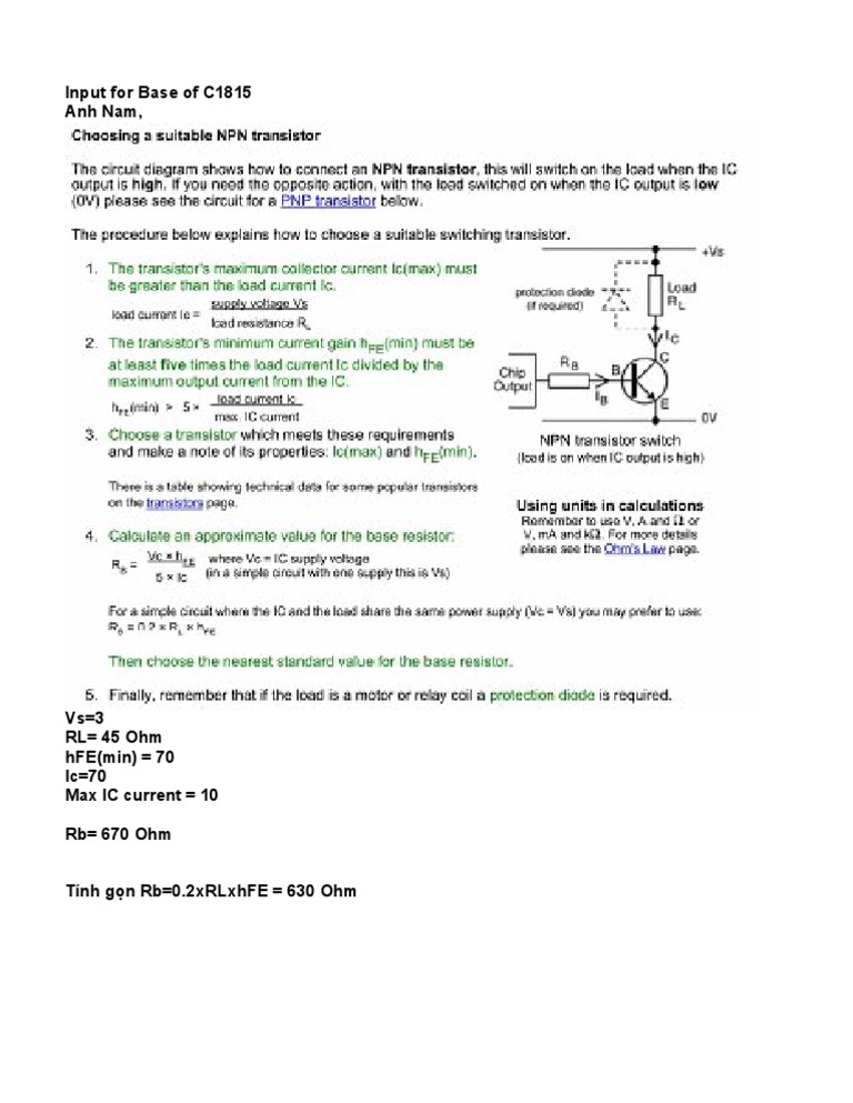 Calculate Transistor Circuits PDF