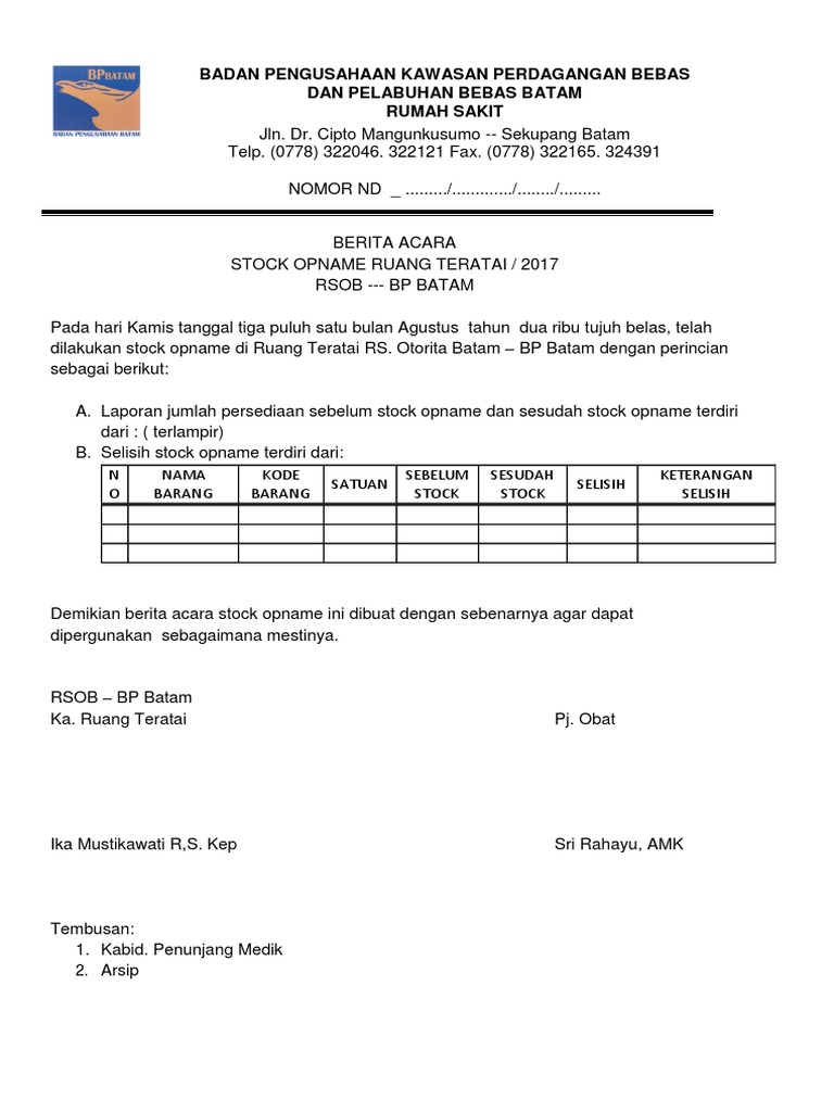 Stock Opname