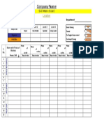 Skill Matrix Board