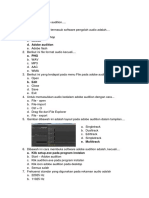 Soal Terkait Adobe Audition