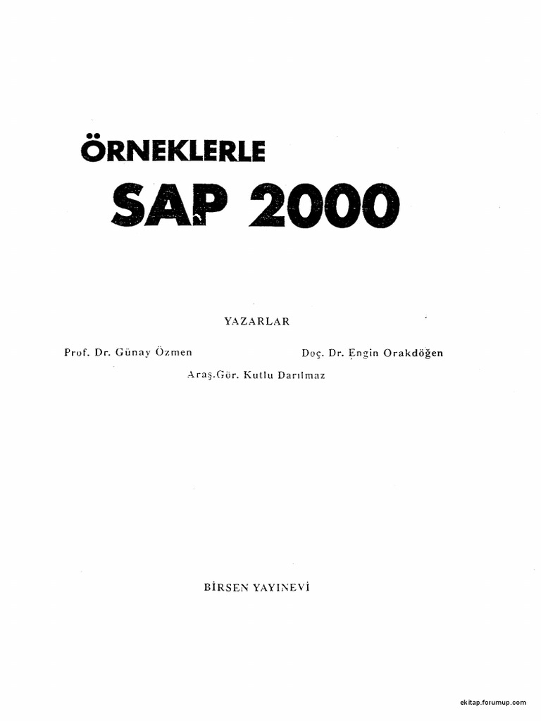 Sap2000 turkce kitap pdf pdf