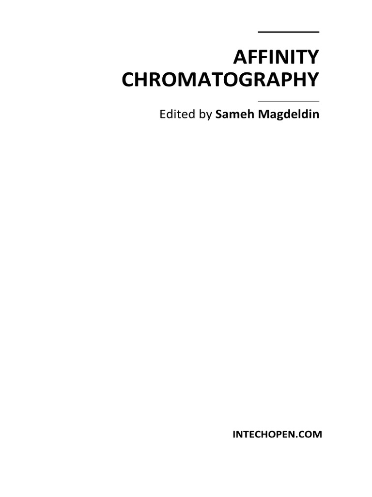 Affinity Chromatography PDF PDF Protein Purification Chromatography