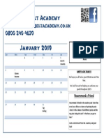 January Calendar