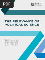 (Political Analysis) Gerry Stoker, Jon Pierre, B. Guy Peters (Eds.) - The Relevance of Political Science-Palgrave Macmillan (2015)