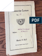 Hall, Manly P. - Manuscript Lectures No.20 - The First Principles of The Wisdom-Religion PDF