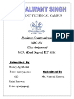 Business Communication: Management Technical Campus