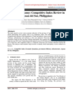 Growing Economy: Competitive Index Review in Agusan Del Sur, Philippines