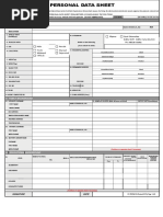 PDS CS Form No. 212 Revised Personal Data Sheet 2