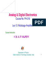 Multistage Amplifier Frequency Response