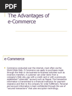 Advantages of E-Commerce