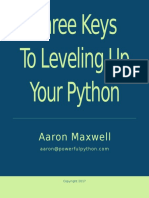 Three Keys to Leveling Up Your Python