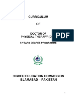 DPT Curriculum Guide for 5-Year Physical Therapy Degree