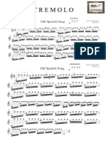 Spanish Guitar School Score Tremolo